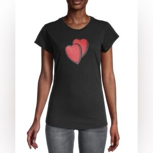 Zadig & Voltaire Skinny Double Heart Print